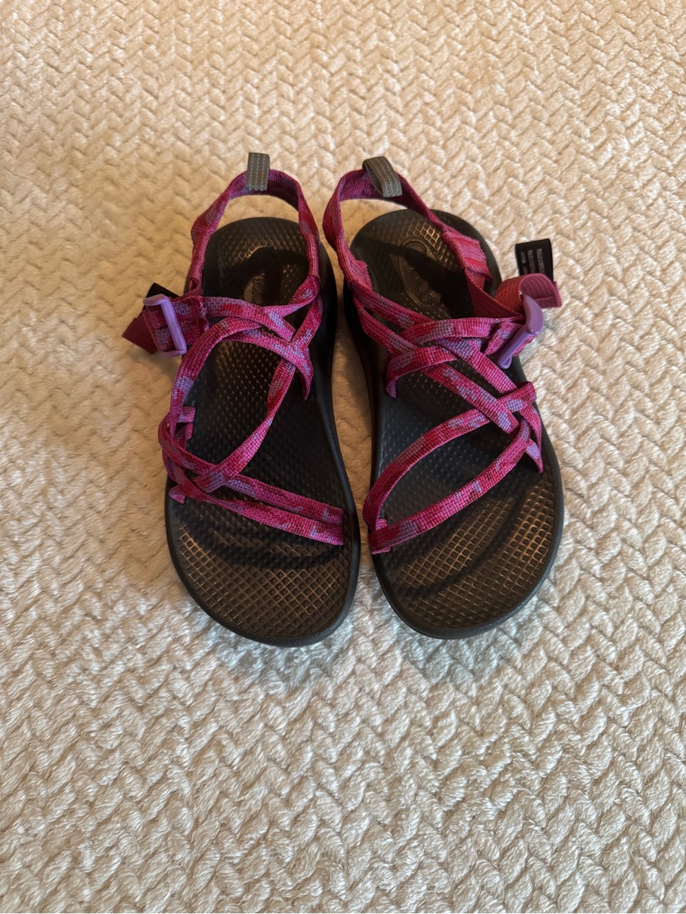 Chaco Kids Z1 Ecotread Sport Sandals Pink Purple Strappy JCH180354 Size 4